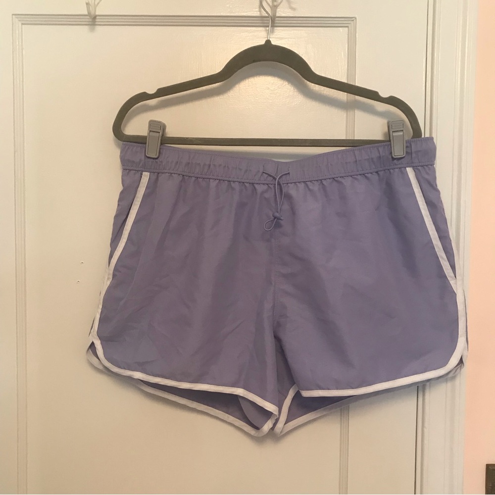 Purple retro style ASOS 2XL mens swim trunks